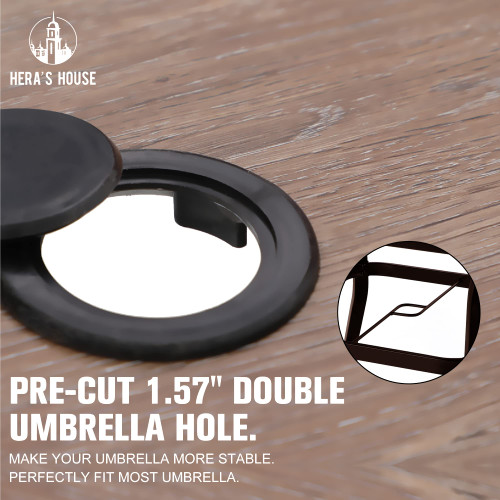 5 Pieces Patio Dining Set, Outdoor Dining Set for 4, 4 x Swivel Rattan Dining Chair, 1 x 37” Square Wood Like Dining Table, for Lawn Garden Backyard Deck