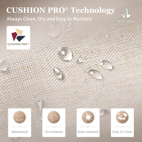 Wicker Patio Furniture Set, Outdoor Furniture with Fire Pit Table, 6 Pieces Patio Conversation Set with Ottomans, Outside Sofa Sets for Poolside Backyard, Beige