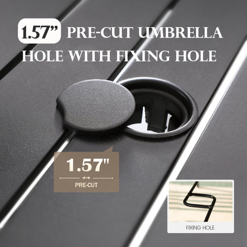 Red Patio Dining Set for 4, 5 Piece Outdoor Table and Chairs Set, 4 x Textilene Dining Chair, 37" Square Metal Dining Table, for Lawn Garden Backyard Deck