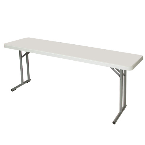 8' and 6' Heavy Duty Seminar Folding Tables, Light Grey