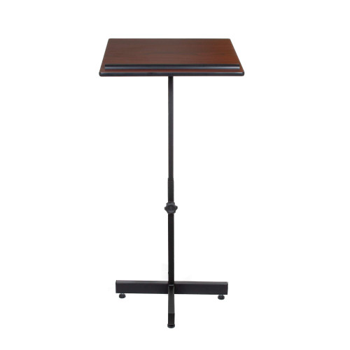 CoreRise Series Commercial-Grade Height-Adjustable Lectern Stand (Mahogany)