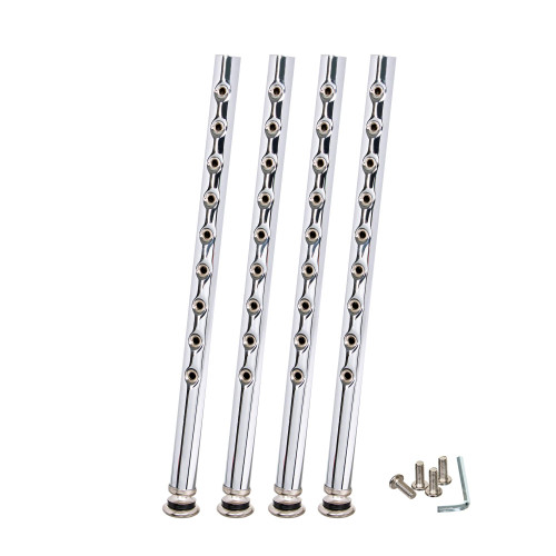 Premium Commercial-Grade All-Purpose Round Stool with Backrest (Height-Adjustable, 24–32 inch Range, Gray Frame, Vinyl Padded Seat, 2-Pack)