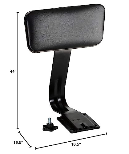 Premium Commercial-Grade All-Purpose Round Stool with Backrest (Height-Adjustable, 30–38 inch Range, Black Frame, Vinyl Padded Seat, 2-Pack)