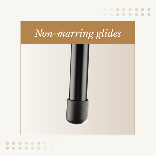 Premium Commercial-Grade All-Purpose Round Stool (24-inch Height, Black Frame, Masonite Wood Seat, 2-Pack)