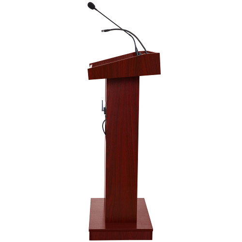  Core Sound Podium Series Sound Lectern (No Microphone, AC Powered, Mahogany)