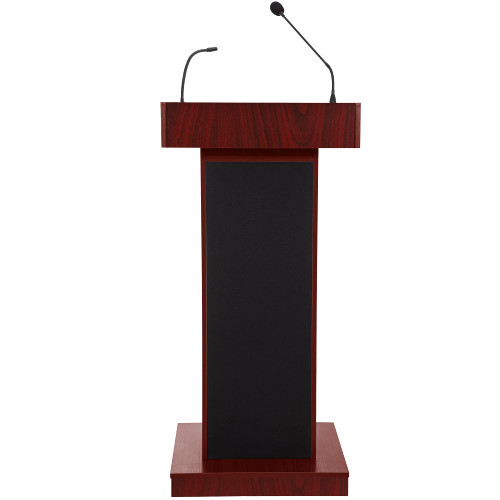 Core Sound Podium Series Sound Lectern (Wireless Headworn Microphone, AC Powered, Mahogany)