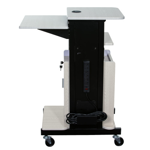 Premium Plus Presentation Cart with Storage Cabinet