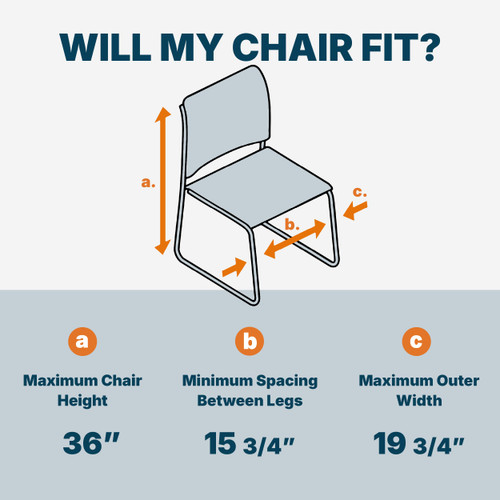 Stack Chair Dolly, Premium Commercial Heavy Duty Steel Cart with Wheels (Vertical Stacking Cradle, Fits and Most Stacking & Sled Chairs, 1375 lb, Swivel Casters)