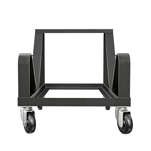 Stack Chair Dolly, Premium Commercial Heavy Duty Steel Cart with Wheels (Vertical Stacking Cradle, Fits and Most Stacking & Sled Chairs, 1375 lb, Swivel Casters)