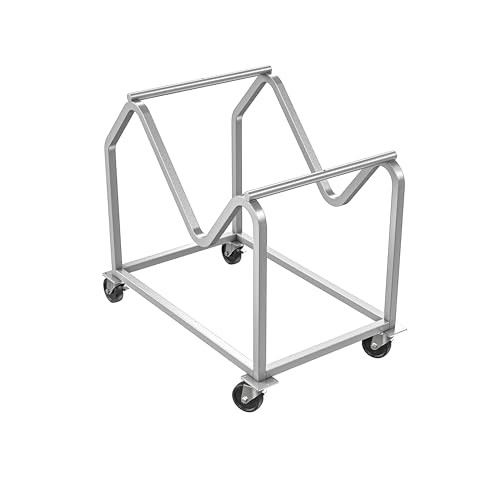 Stack Chair Dolly, Premium Commercial Heavy Duty Steel Cart (Vertical Stacking Cradle, Fits OEF8700 & OEF8800 and Most Stacking & Sled Chairs, 1100 lb, Swivel Casters)