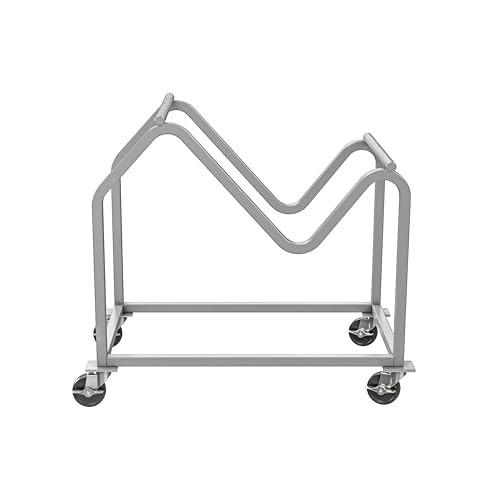 Stack Chair Dolly, Premium Commercial Heavy Duty Steel Cart (Vertical Stacking Cradle, Fits OEF8700 & OEF8800 and Most Stacking & Sled Chairs, 1100 lb, Swivel Casters)