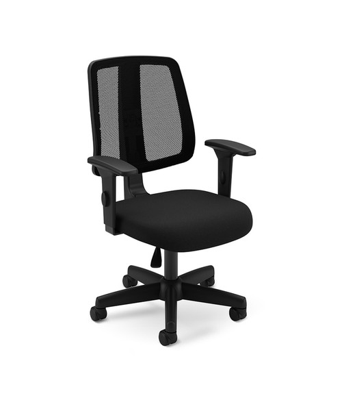 Office Desk Chairs with Wheels, Ergonomic Mesh Chair, Rolling Swivel Computer Task Chair with Adjustable Armrests for Home, Study, Conference, Black (8PK)