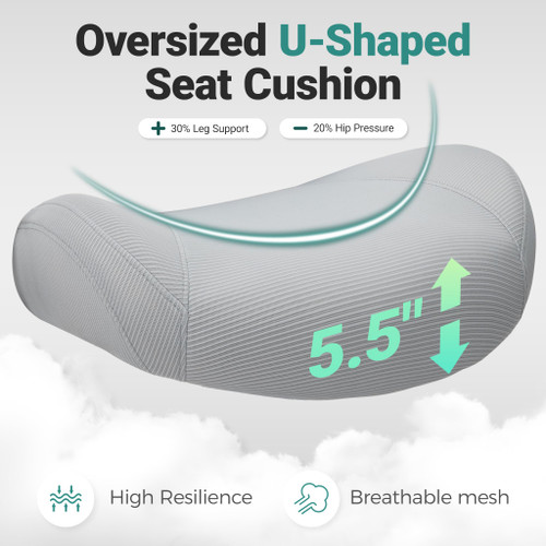 Big and Tall Home Office Desk Chair 500lb Capacity for Heavy People, Ergonomic Wide Mesh Desk Chair with Stepless Recline & Lock, 5.5" Thick Cushion, High Back, Adjustable Height & Armrests