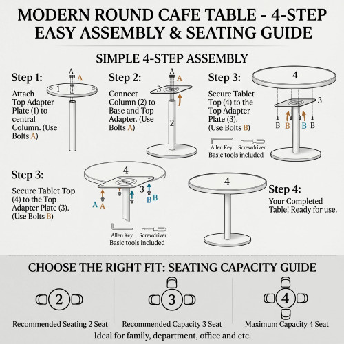 31.5" Tulip Table,Round Kitchen Dining Table for 2-4 with Thick Sintered Stone Top,Titanium Golden Pedestal Base,Heat-Resistant,Bistro Table for Dining Room,Café,Small Space（Silent Pulse）