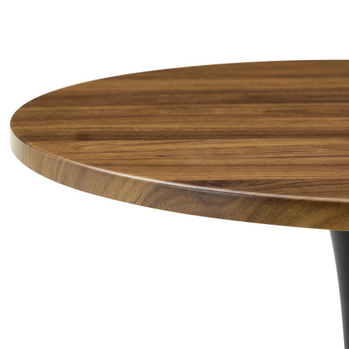 Round Dining Table, 23.6" Circle Tulip Table with Thickened Tabletop & Metal Pedestal, Mid Century Modern Bistro Table for Kitchen, Small Places, Living Room