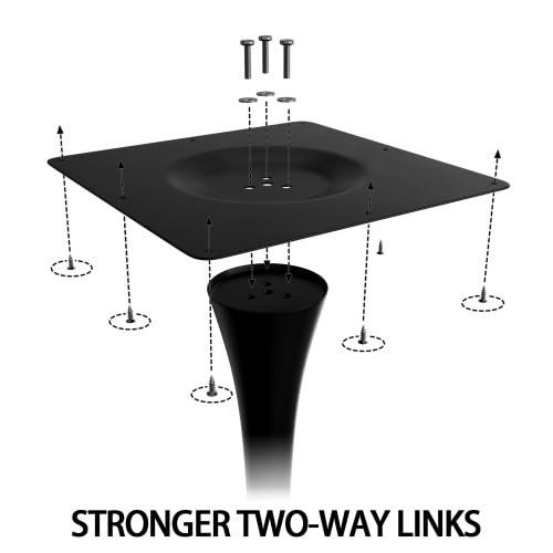 23.6" Round Tulip Dining Table, Mid-Century Tulip Table Kitchen Tulip Dining Table 2 People with MDF Table Top & Pedestal Base for Office Living Room