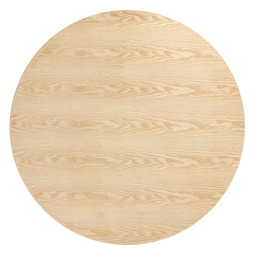 Dining Table, 48", Black Natural