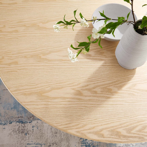 Dining Table, 48", Black Natural