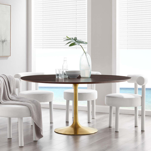 Dining Table, 60", Gold Cherry Walnut
