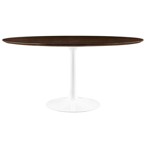 Dining Table, 60", White Cherry Walnut