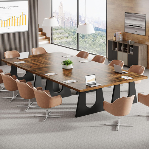 70.86" Rectangular Conference Table for 6-8 (Dark Brown)