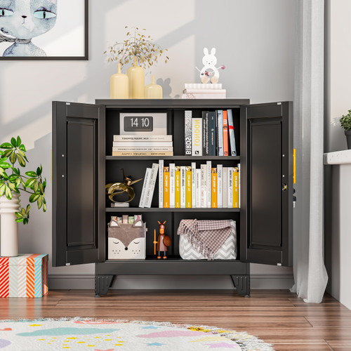 Black Metal Cabinet, 36" Steel Locking Cabinets
