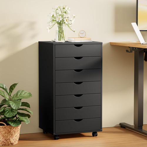 7 Drawer Wooden Dresser, Storage Cabinets, Room Organization