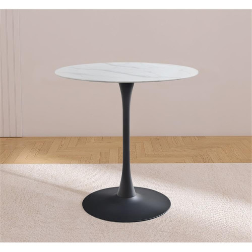 Holly 36" Matte Black Counter Height Table