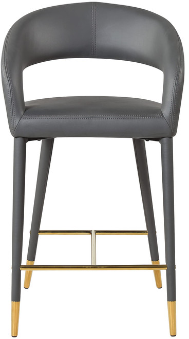 541Grey-C Destiny Collection Modern | Contemporary Upholstered Counter Stool, Grey Vegan Leather, 21.5" W x 22.5" D x 37.5" H