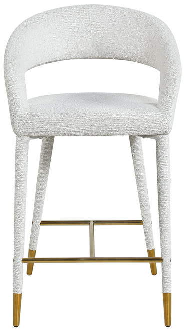 Destiny Cream Fabric Stool