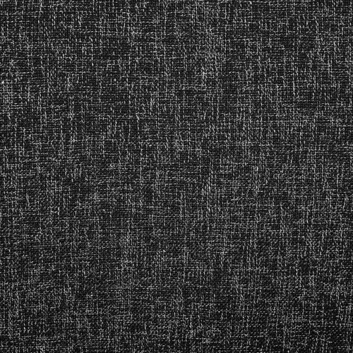 Art Deco Dining Chair with Rich Black Linen Textured Fabric Upholstery, Fabric with Weave, Iron Inner Frame, 18.5" W x 22.5" D x 35" H, Black, Set of 2