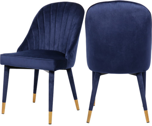 Navy Velvet Dining Chair (Set of 2)