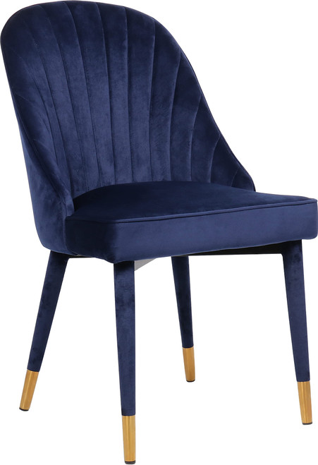 Navy Velvet Dining Chair (Set of 2)
