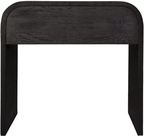 Mid-Century Modern Nightstand, Black Oak, 24" W x 18" D x 23" H