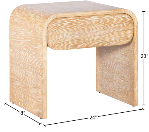 Cresthill White Oak Night Stand