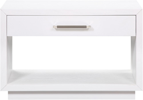 Nightstand, White Finish, 32" W x 18" D x 21" H