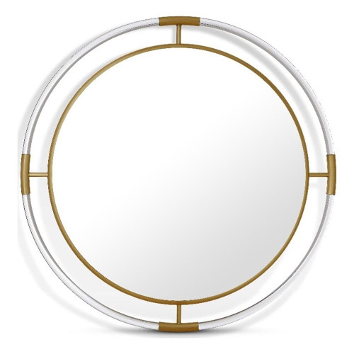 Mirror, Acrylic/Brushed Gold, 34" W x 1" D x 34" H