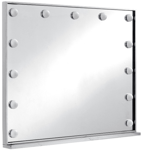 Mirror, Chrome Stainless Steel Frame, 39.5" W x 3.5" D x 31.5" H