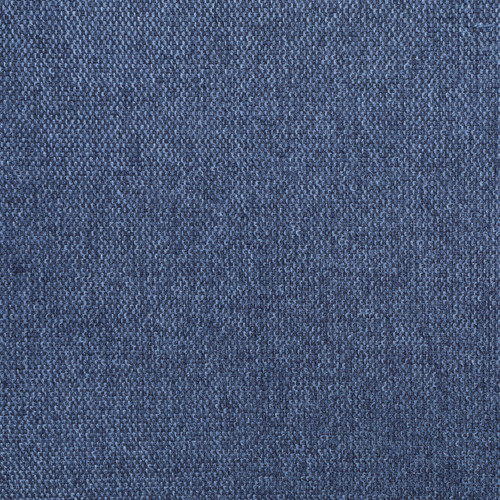 Upholstered Bench with Soft Navy Fabric, Rounded Pillow Arms, 55" W x 19.5" D x 23.5" H, Navy