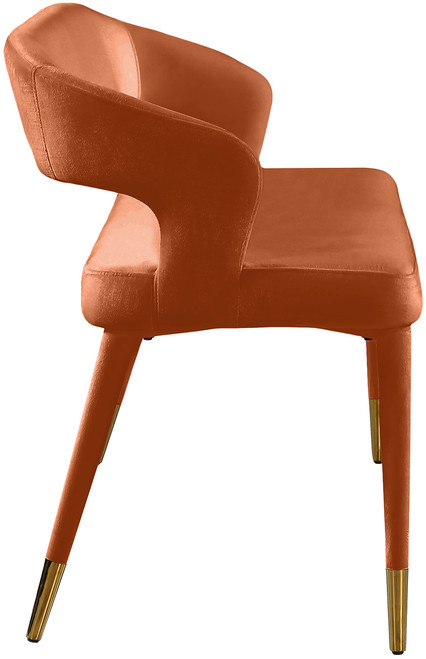 Upholstered Rounded Back Bench, Cognac, 58.5" W x 21" D x 30" H