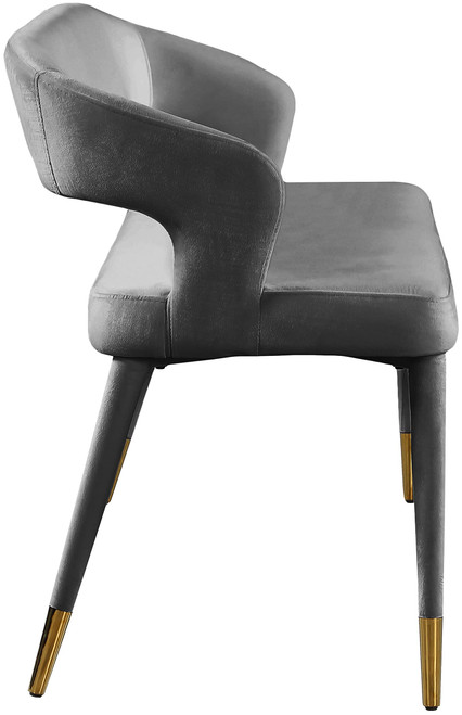 Upholstered Rounded Back Bench, Grey, 58.5" W x 21" D x 30" H