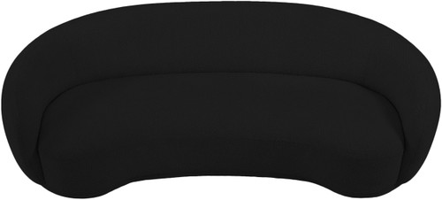 Boucle Fabric Upholstered Sofa, Black, 89.5" W x 38" D x 28" H