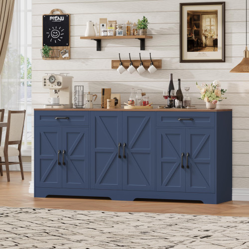 71” Large Sideboard Buffet Cabinet with Storage