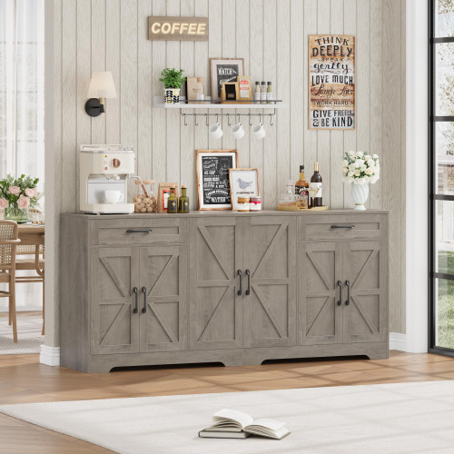 71” Large Sideboard Buffet Cabinet with Storage