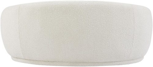 Boucle Fabric Upholstered Loveseat, Cream, 64" W x 38" D x 27.5" H