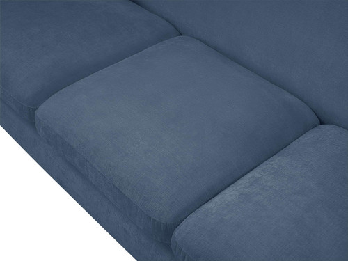 Sofa with Soft Light Blue Chenille Fabric, Solid Wood Inner Frame, Pillows Included, 92.5" W x 34" D x 27.5" H, Light Blue