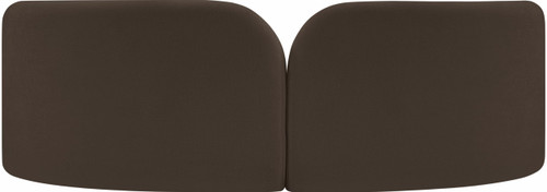 Sofa with Soft Brown Chenille Fabric, Solid Wood Ball Legs, Solid Wood Inner Frame, 89" W x 39" D x 29" H, Brown