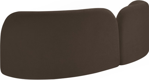 Sofa with Soft Brown Chenille Fabric, Solid Wood Ball Legs, Solid Wood Inner Frame, 89" W x 39" D x 29" H, Brown