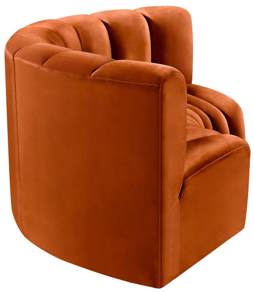 Modular Sofa with Soft Cognac Velvet, Deep Channel Tufting, Modular Design, 80" W x 37" D x 30" H, Cognac