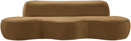 Saddle-S Swerve Collection Modern | Contemporary Sofa, Ultra Luxe 460 GSM Upholstery Piping, Solid Wood Inner Frame, 100" W x 38.5" D x 30" H, Saddle